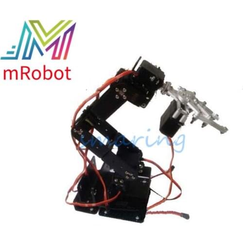 6 Degree-of-freedom Manipulator Metal Alloy Mechanical Arm Clamp Claw Kit For MG996R Arduino Robotic Education DIY