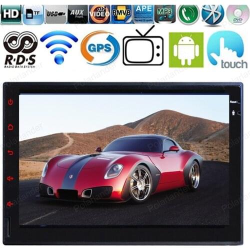 Car Radio Player 2 Din Universal Quad Core 7" HD For Android Full Touch Panel GPS Navigation Car In Dash radio 2G RAM stereo