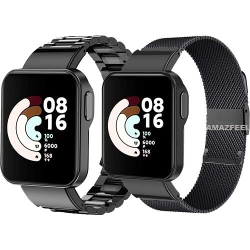 Bracelets For Xiaomi Mi Watch Lite Metal Strap Stainless Steel Mesh Watch Strap Band For Xiaomi Watch Lite Correa Accessories