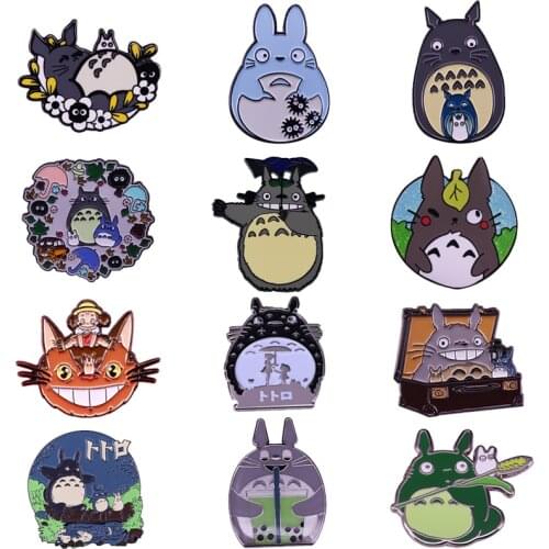 My Neighbor Totoro Brooch Pin Studio Ghibli and Hayao Miyazaki Anime Fans Art Gift