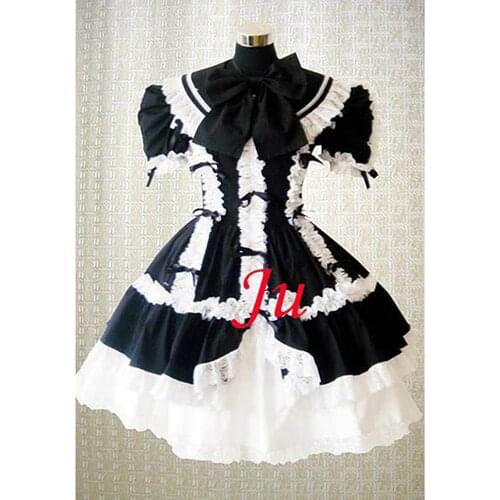 Sissy Maid Gothic Lolita Punk Fashion Dress Cosplay Costume Tailor-made[CK773]