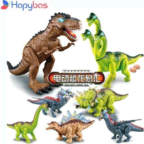 Electric Dinosaur bark Toy Interactive Toys Walk Brinquedos Wyvern hadrosaur Stegosaurus tyrannosaurus always one for you