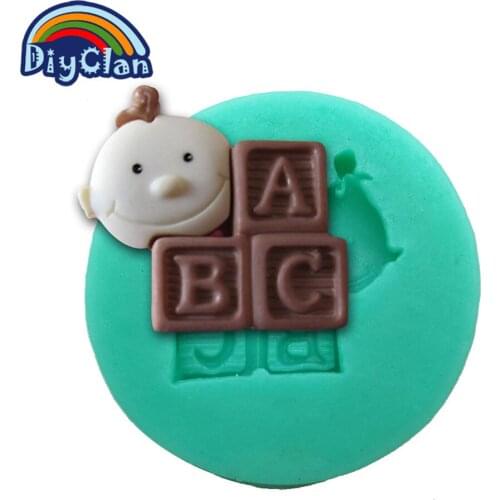 New Silicone fondant cake molds cake decoration tools bebe jelly dessert molds sugar crafe chocolate mould kitchen F0187BB35