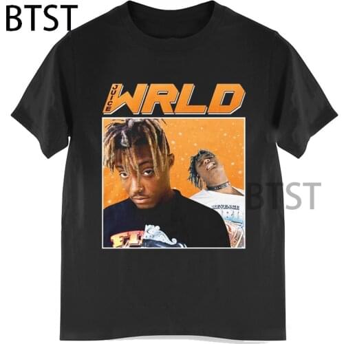 Juice WRLD 90s Vintage Unisex Black Tshirt men t shirt cotton summer fashion short sleeve t-shirt harajuku hip hop style top