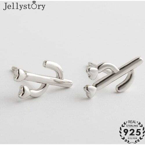 Jellystory Fashion 925 Sterling Silver Jewellery Studs Earrings for Women Simple Trendy Cactus Shape Earring Wedding Party Gifts