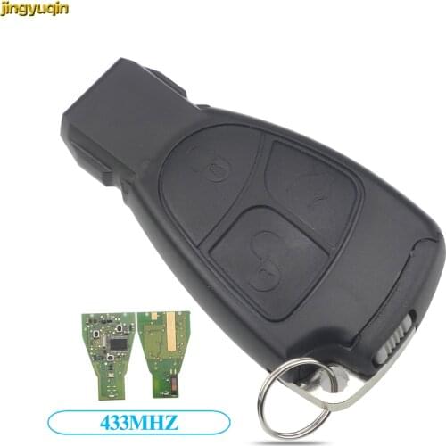 Jingyuqin 433MHZ + Chip Circuit Board 3 Buttons Remote Smart Key FOB for Mercedes Benz B C E ML S CLK CL Car KeyCar Accessories