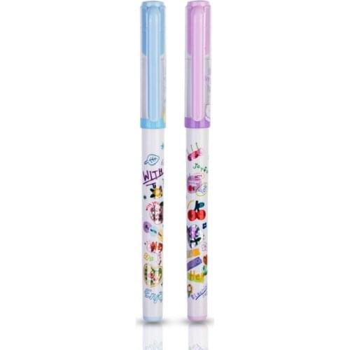 Kawaii Cute Cartoon Gel Pens 0.5mm Black Gel-ink Pen for Student Writing Office Stationery Gel Pen School Office Supplies