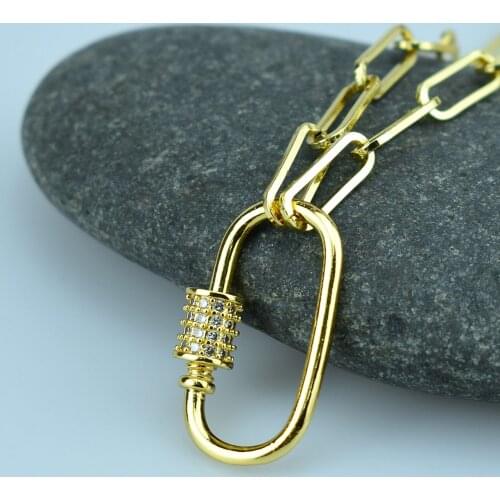 Necklace for Women AAA Zircon Spiral Buckle Pendant Necklace Latest Design Charm Jewelry Punk Bohemian Short Necklace