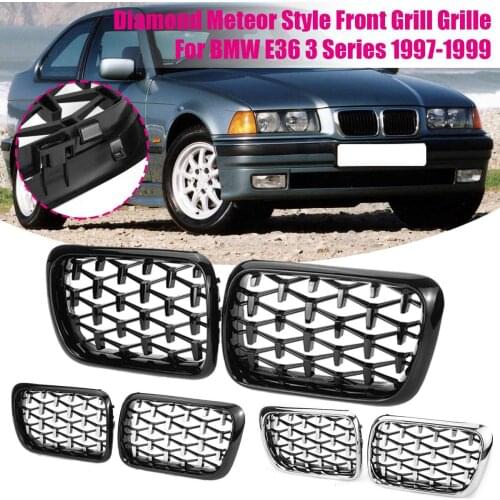 2PCS Car Front Grills Kidney Grill For BMW X3 G01 G08 X4 G02 2018 2019 2020 Bumper Diamond Trim Racing Grille Meteor Styling