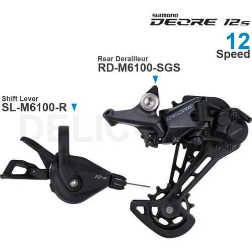 SHIMANO DEORE M6100 12 Speed Groupset Shifter Rear Derailleur - SHIMANO SHADOW RD+ - 1x12-speed Original Parts for MTB bike
