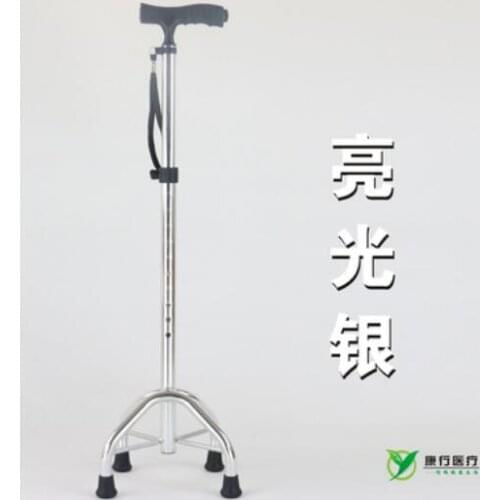 Portable Aluminum alloy Adjustable height The aged Walking Sticks Non-slip crutch Elderly Canes with flashlight