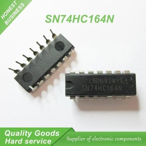 10pcs SN74HC164N 74HC164 74HC164N DIP-14 Counter Shift Registers 8-Bit Parallel-Load new original