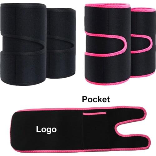 Adjustable Arm Shapers Women Slimming Sweat Band With Pocket Fitness Jogging Body Shapers Accessory One Pair