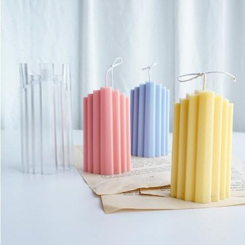 DIY handmade candle mold for trapezoid block scented candle making Forms for candles