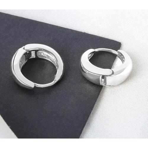 Gold Silver Color Circle Arc Earrings Retro Simple Hot Sexy Exquisite Couple Valentines Gift For Women Men Geometric Jewelry