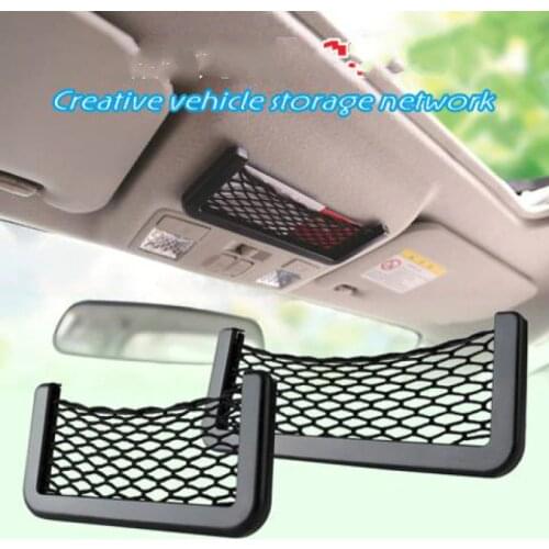 For Jeep Compass 2017 2018 2019 2020 Car Seat Back Storage Net Bag Phone Holder Trunk Net Organizer Pockets Car Accessories