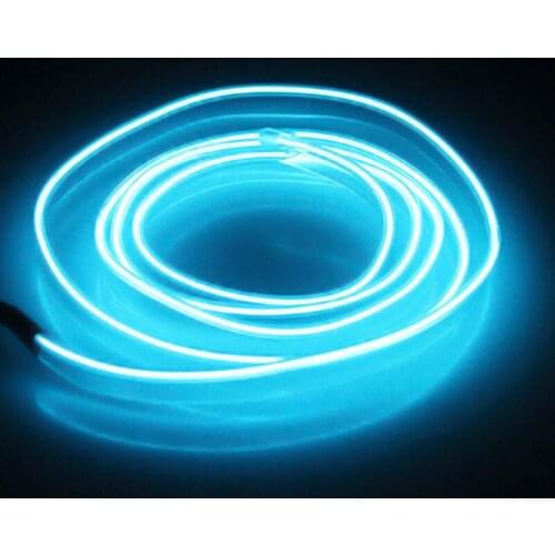 3 meters car cold light line LED car atmosphere lamp flexible interior decoration moulding trim strips light