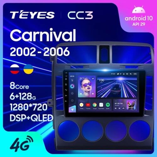 TEYES CC3 For Kia Carnival UP GQ 2002 - 2006 Car Radio Multimedia Video Player Navigation stereo GPS Android 10 No 2din 2 din dvd