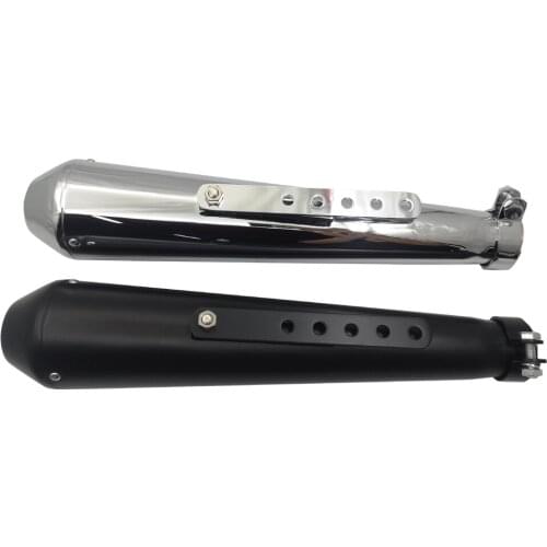 Universal Motorcycle Exhaust Muffler Pipe Tip Retro Vintage Rear Pipe Tube Exhause For Harley Bobbers