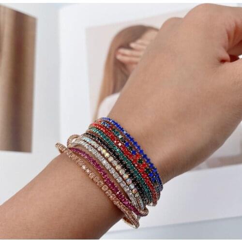 Colorful Beads Bracelets Simplicity Choker For Women Crystal Bracelet & Bangles Cute Fashion Handmade Jewelry 2021 New