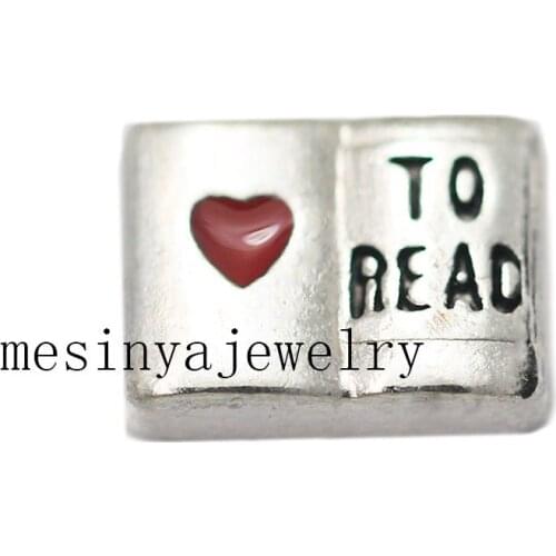 10pcs Love To Read Custom Floating Charms For Glass Locket