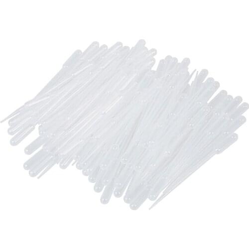100PCS Graduated Pipettes Dropper Polyethylene (5ml)
