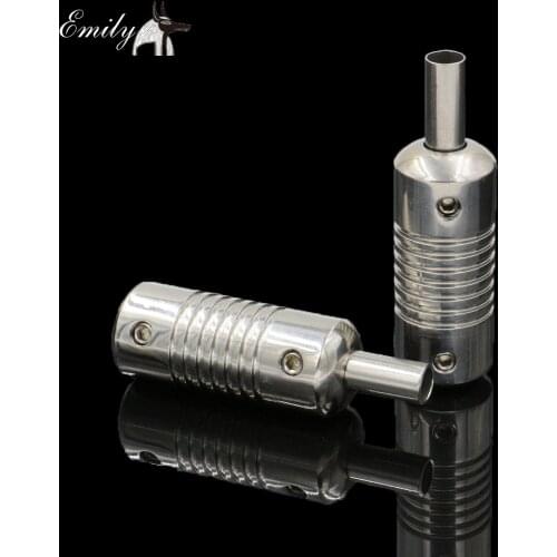 20MM Tattoo Stainless Steel Grip With Back Stem Tattoo Grips Supply For Tattoo Needles And Tips Free Shipping