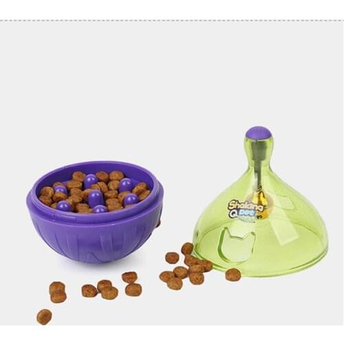 ABS Funny Pet Cat Dog Toy Tumbler Leakage Feeder Food Container Anti-depression Pets IQ Training Ball Toys For Dogs Cats