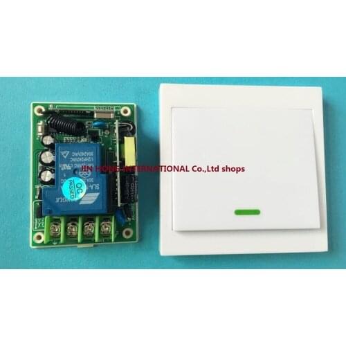 AC85V- 250V 110V 220V 240V 250V 260V 3000W RF Wireless Remote Control Switch System For Smart Home Light With Wall Transmitter