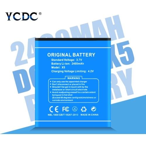 Mobile Phone Battery For Doogee X5 X5S X5 Pro Batteries High Capacity 2400mAh 3.7V Replacement Li-ion Battery High Quality