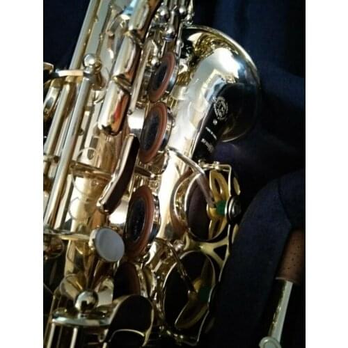 Series III Full Engraved Sax Model Gold Lacquer E Flat Alto Saxophone Eb with Case Accessories