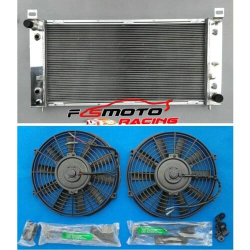 For Hummer H2 Adventure Luxury Special Edition V8 AT MT 03-09 Aluminum Radiator & fans 2003 2004 2005 2006 2007 2008 2009