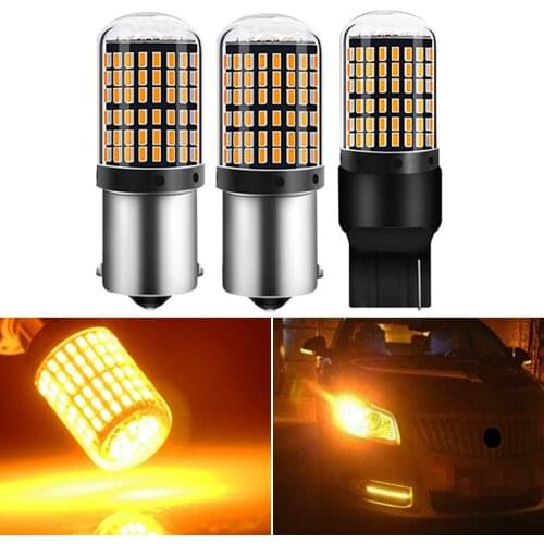P21w Py21w P21/5w Led Car Light Bulb T20 7743 7740 1157 BAY15D P27/5W 1156 BA15S P21W BAU15S Turn Signal Lights No Error 1PCS