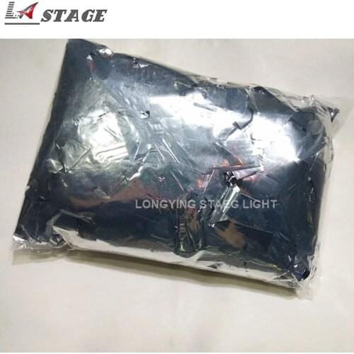Free shipping 12kg/lot Silver Wedding Tissue 2CMX5CM Confetti For Confetti Cannon