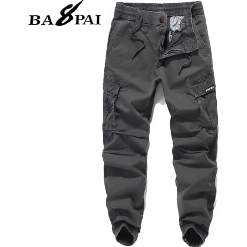 BAPAI Spring Winter Military Pants Men Khaki Cargo trousers Casual Cotton Tactical Pants Men Big Size Army Overol Hombre