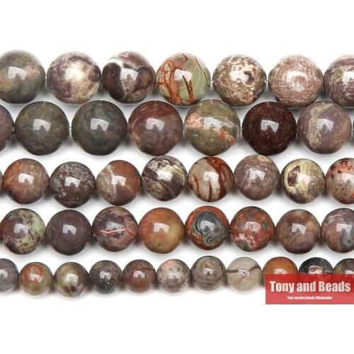 Natural Stone Colorful Agates Round Beads 15" Strand 4 6 8 10 12MM Pick Size For Jewelry Making