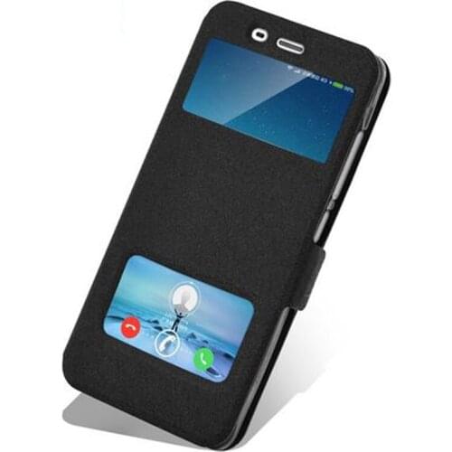 View window PU leather phone case For XiaoMi Mi M5 M 5 Case back cover for xiaomi mi5 Mi 5 shell flip case phone cover shell