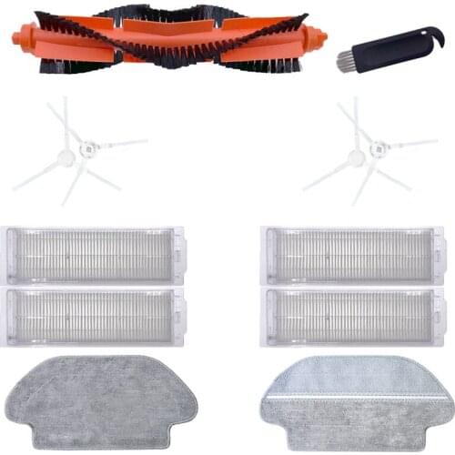 Hepa Filter Main Brush Side Brush Mop Cloth for Xiaomi Mijia STYJ02YM for Viomi V2 PRO V3 SE V-RVCLM21B for Conga 3490