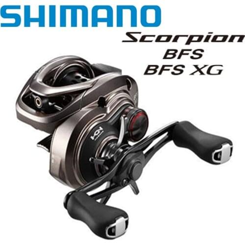 Original SHIMANO SCORPION BFS XG 6.3:1/8.2:1 Gear Ratio 7+1 BB 3.5KG MAX DRAG Low Profile Baitcasting Saltwater Fishing Reel