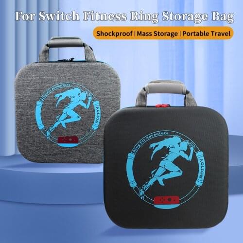 For Nintendo Switch Hard Carrying Case Fitness Ring Portable Storage Bag Dust Shockproof Large Capacity Game Bag Accessories