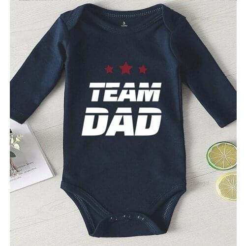 New Born Baby Girl Clothes Bodysuit for Newborns Cotton Printing Star Dad Kids Clothing One Piece Jumpsuit Babies Autumn