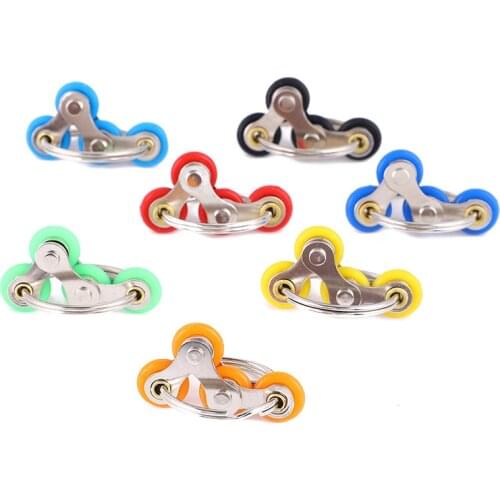 7 Colors Creative Toys Fidget Toys Bike Chain Fidget Toy for Autism ADHD Stress Hands Funny Toys for Children Adults Anti-Stress