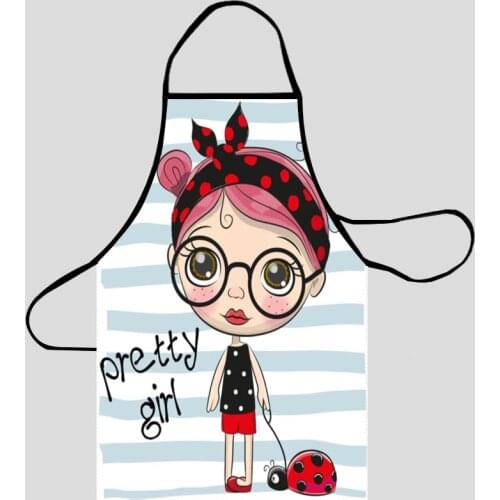Little Girl Apron Grill Kitchen Chef Apron Professional for BBQ, Baking, Cooking for Men Women 68X95cm and 50X75cm