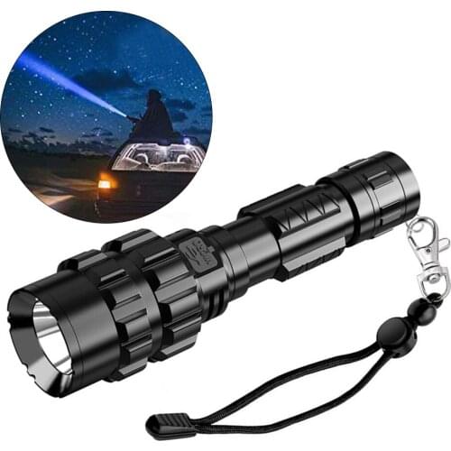 800lm Powerful LED Tactical Flashlight Aluminum Hunting L2 Waterproof 5Modes Torch Light Lantern USB Charging 18650 Battery