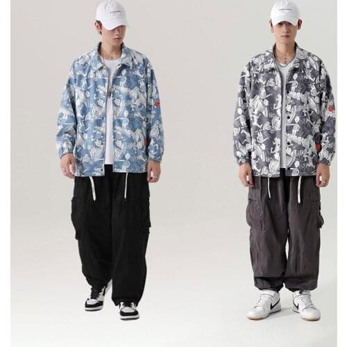 Hawaifish Mens jacket autumn and winter handsome fashion hip pop clothes Harajuku Retro student youth 2021 jaqueta masculina