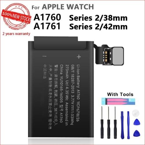 100% New A1760 A1761 For Apple Watch Series 2 A1760 38mm A1761 42mm Watch High Quality Batteries With tools+Tracking number