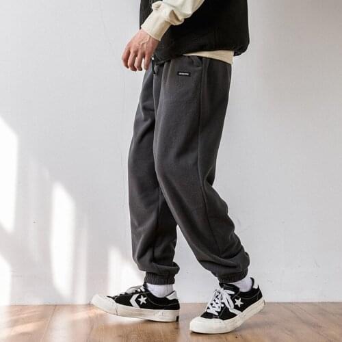 New solid color casual sports pants boys trend ins wild beam pants