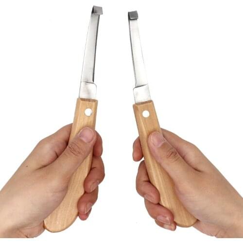 2pcs/set Livestock Horse Cattle Hoof Knife Scissors Goat Sheep Pig Foot Repairing Neat Tools Right/Left Hand Use Hoof Cutter