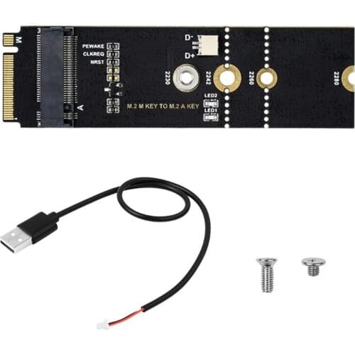 R58A M.2 M KEY to A KEY Interface Adapter Board Only Supports PCIE Channel Devices Compatible with Multiple Sizes Devices
