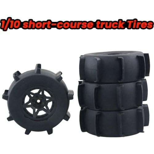 RC Car Parts Remote Control Model Cars FS 1/10 Short-course Truck Vehicle Buggy Snow/Beach Tires Tire Wheels 12mm Adapter